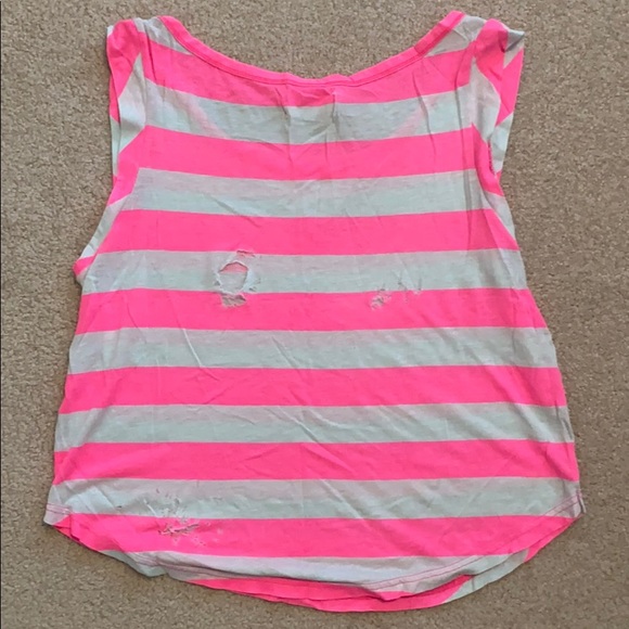 Abercrombie Distressed Striped Tank - Picture 3 of 5